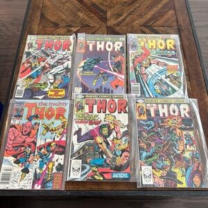 Marvel Thor Comic Book Set with Vibrant Covers